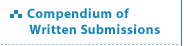 Compendium of Written Submissions